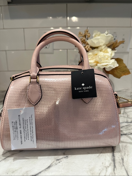 kate spade Handbags - Kate Spade New York Pink Sequin Satchel / Crossbody Bag